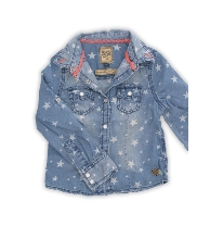 Afbeelding Retour Denim Blouse lange mouw